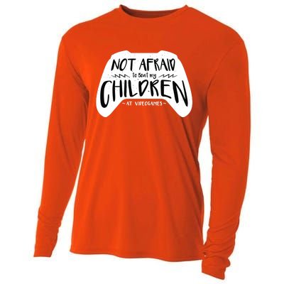 Beat My Children At Video Games Funny Cooling Performance Long Sleeve Crew