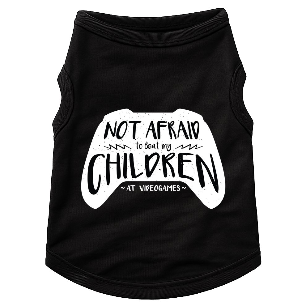 Beat My Children At Video Games Funny Doggie Tank