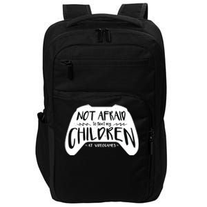 Beat My Children At Video Games Funny Impact Tech Backpack