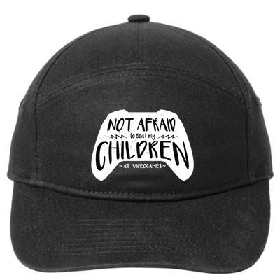 Beat My Children At Video Games Funny 7-Panel Snapback Hat