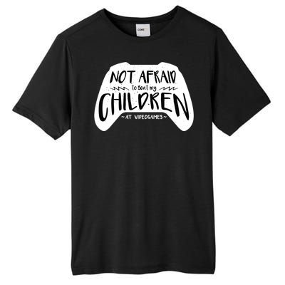 Beat My Children At Video Games Funny Tall Fusion ChromaSoft Performance T-Shirt