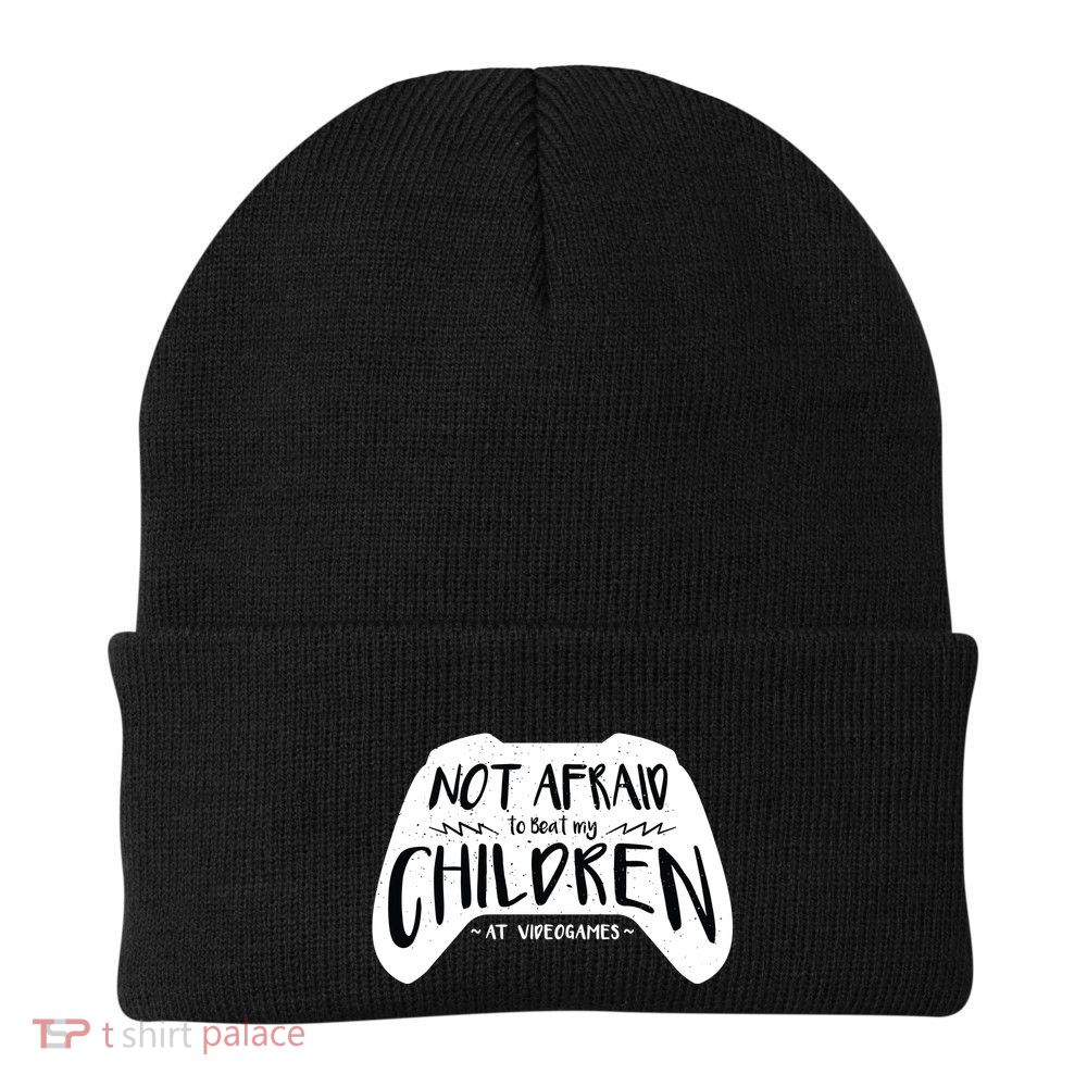 Beat My Children At Video Games Funny Beanie