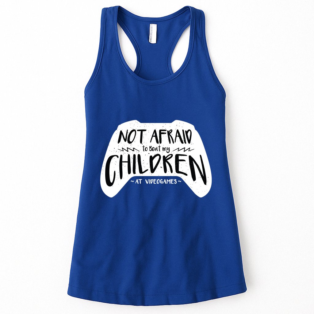 Beat My Children At Video Games Funny Womens Tank Top