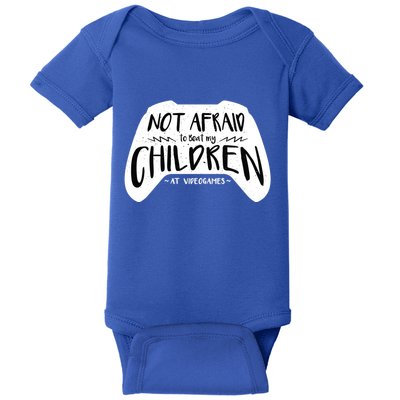 Beat My Children At Video Games Funny Baby Bodysuit
