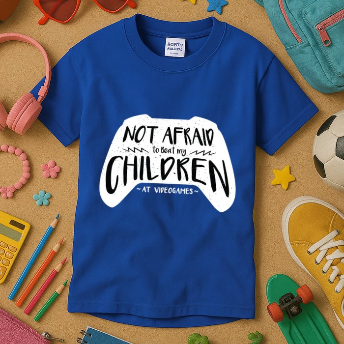 Beat My Children At Video Games Funny Kids T-Shirt