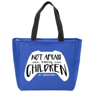 Beat My Children At Video Games Funny Zip Tote Bag