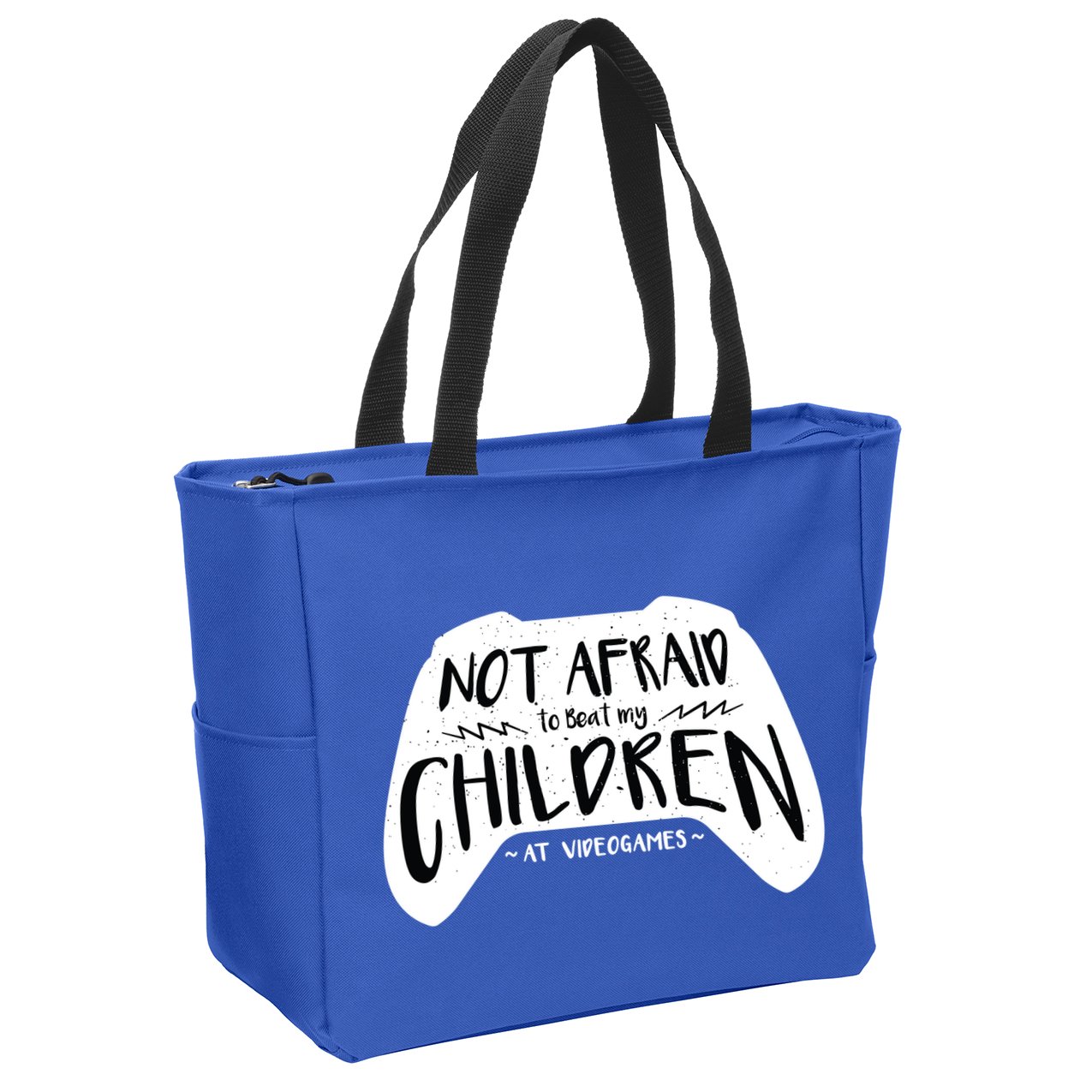 Beat My Children At Video Games Funny Zip Tote Bag