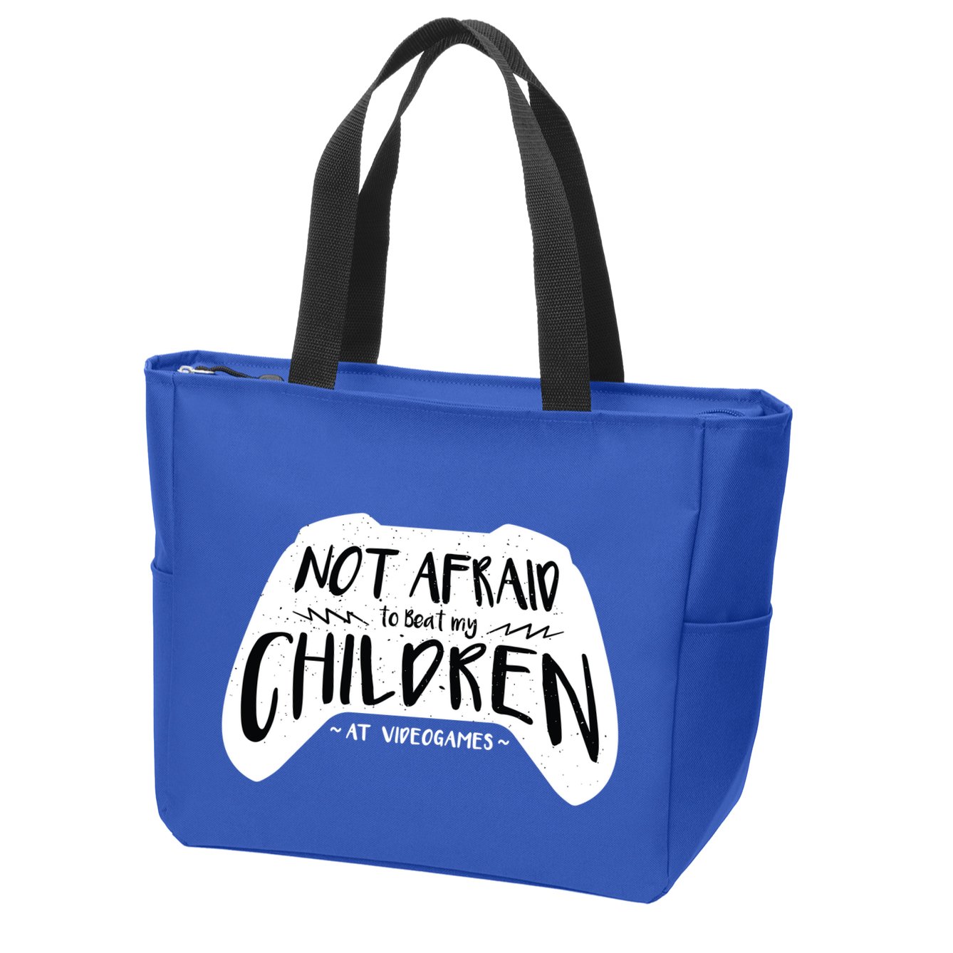 Beat My Children At Video Games Funny Zip Tote Bag