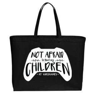 Beat My Children At Video Games Funny Cotton Canvas Jumbo Tote