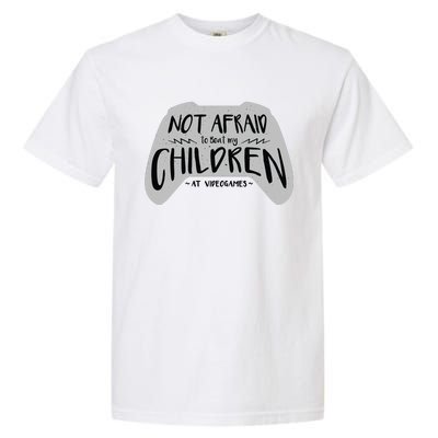 Beat My Children At Video Games Funny Garment-Dyed Heavyweight T-Shirt