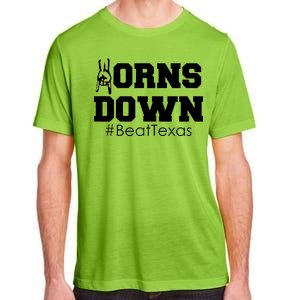 Beat Texas Horns Down Football Adult ChromaSoft Performance T-Shirt