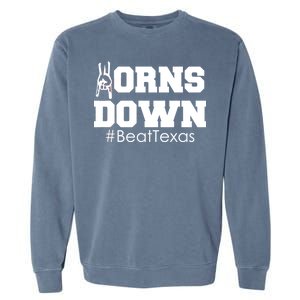 Beat Texas Horns Down Football Garment-Dyed Sweatshirt