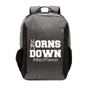 Beat Texas Horns Down Football Vector Backpack