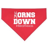 Beat Texas Horns Down Football USA-Made Doggie Bandana