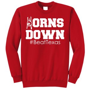 Beat Texas Horns Down Football Sweatshirt