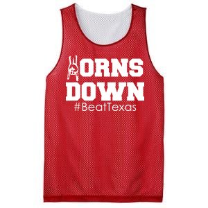 Beat Texas Horns Down Football Mesh Reversible Basketball Jersey Tank