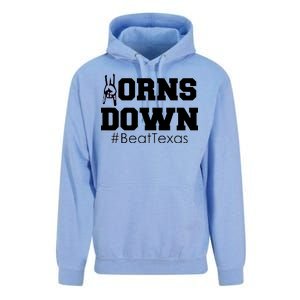 Beat Texas Horns Down Football Unisex Surf Hoodie