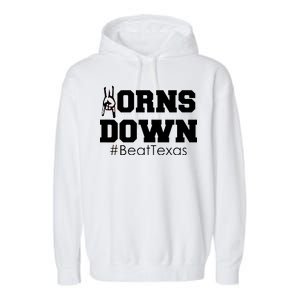 Beat Texas Horns Down Football Garment-Dyed Fleece Hoodie