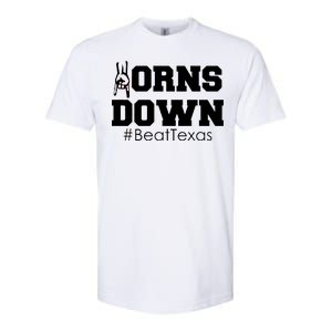 Beat Texas Horns Down Football Softstyle CVC T-Shirt