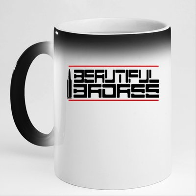 Beautiful Badass 11oz Black Color Changing Mug