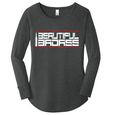 Beautiful Badass Women's Perfect Tri Tunic Long Sleeve Shirt