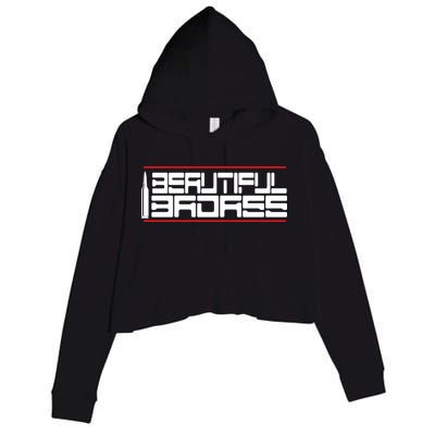 Beautiful Badass Crop Fleece Hoodie
