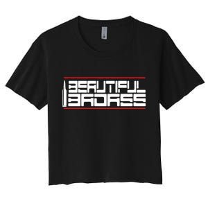 Beautiful Badass Women's Crop Top Tee