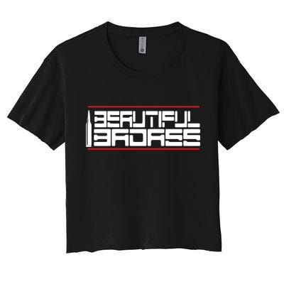 Beautiful Badass Women's Crop Top Tee