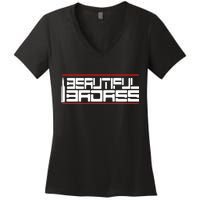 Beautiful Badass Women's V-Neck T-Shirt