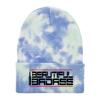 Beautiful Badass Tie Dye 12in Knit Beanie