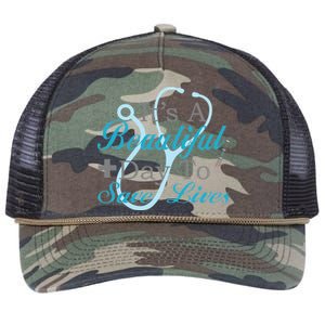 Beautiful Day To Save Lives Nurse Retro Rope Trucker Hat Cap