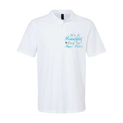 Beautiful Day To Save Lives Nurse Softstyle Adult Sport Polo