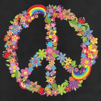 Beautiful Flower Peace Sign Cool Comfort Performance Bucket Hat