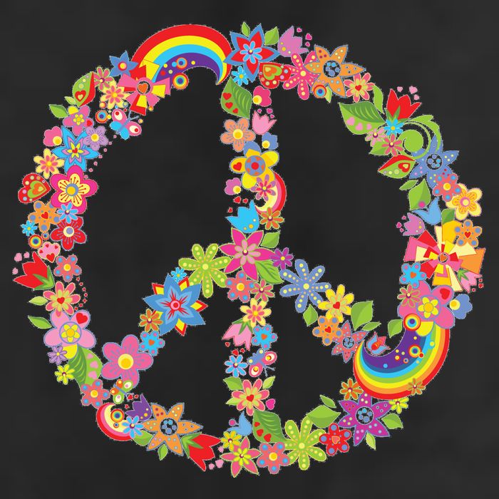 Beautiful Flower Peace Sign Cool Comfort Performance Bucket Hat