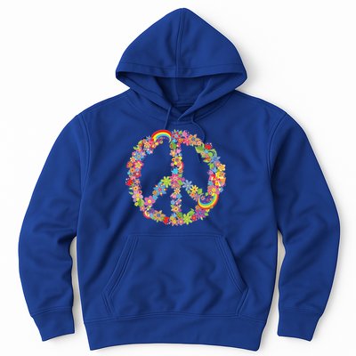 Beautiful Flower Peace Sign Hoodie