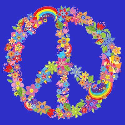 Beautiful Flower Peace Sign T-Shirt