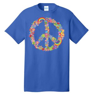 Beautiful Flower Peace Sign Tall T-Shirt