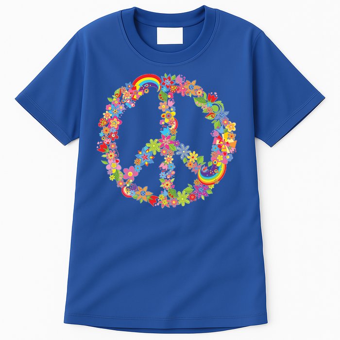Beautiful Flower Peace Sign Tall T-Shirt