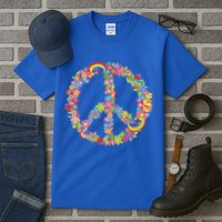 Beautiful Flower Peace Sign Tall T-Shirt