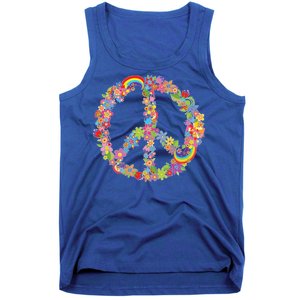 Beautiful Flower Peace Sign Tank Top