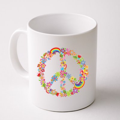 Beautiful Flower Peace Sign Coffee Mug