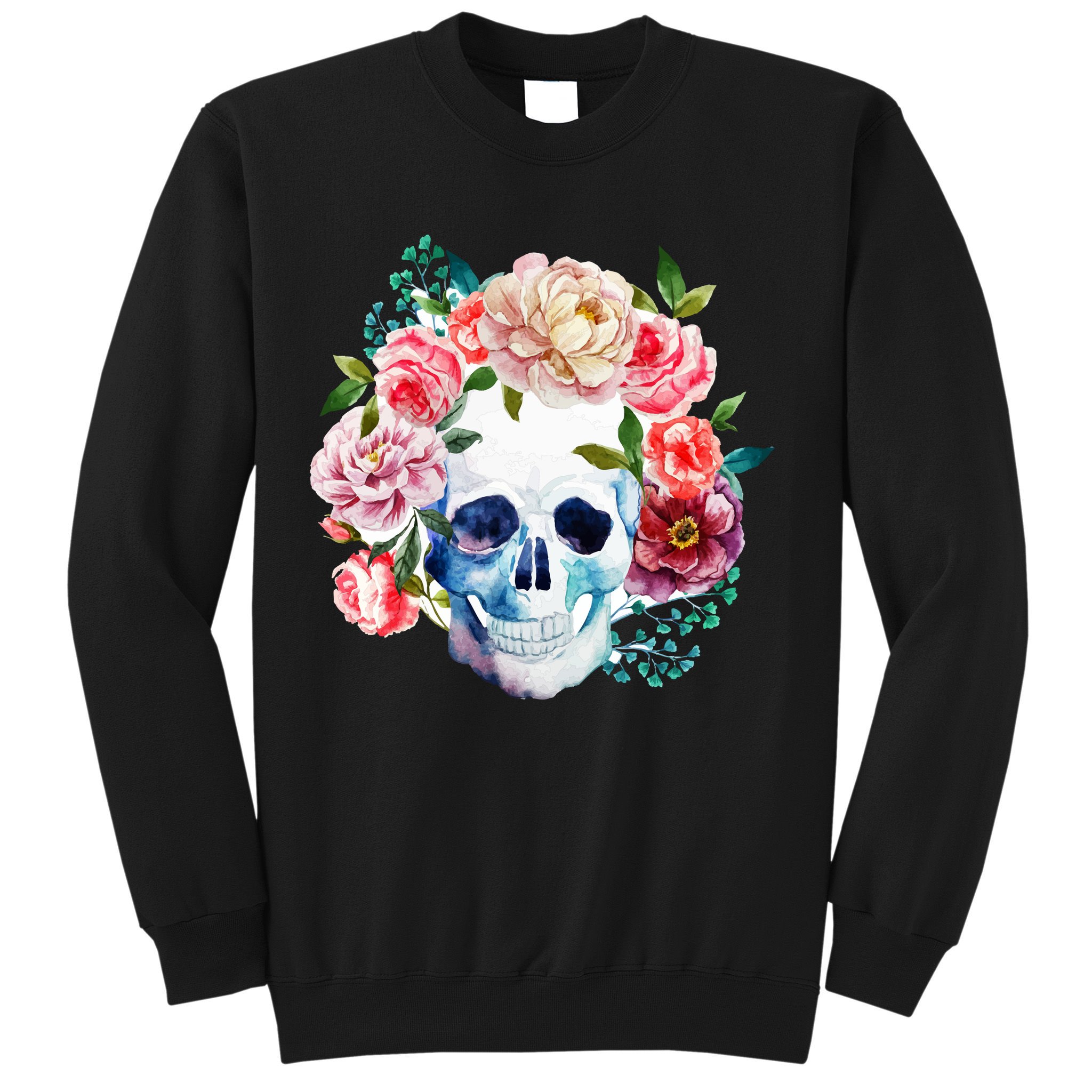 Beautiful Flower Skull Sweatshirt