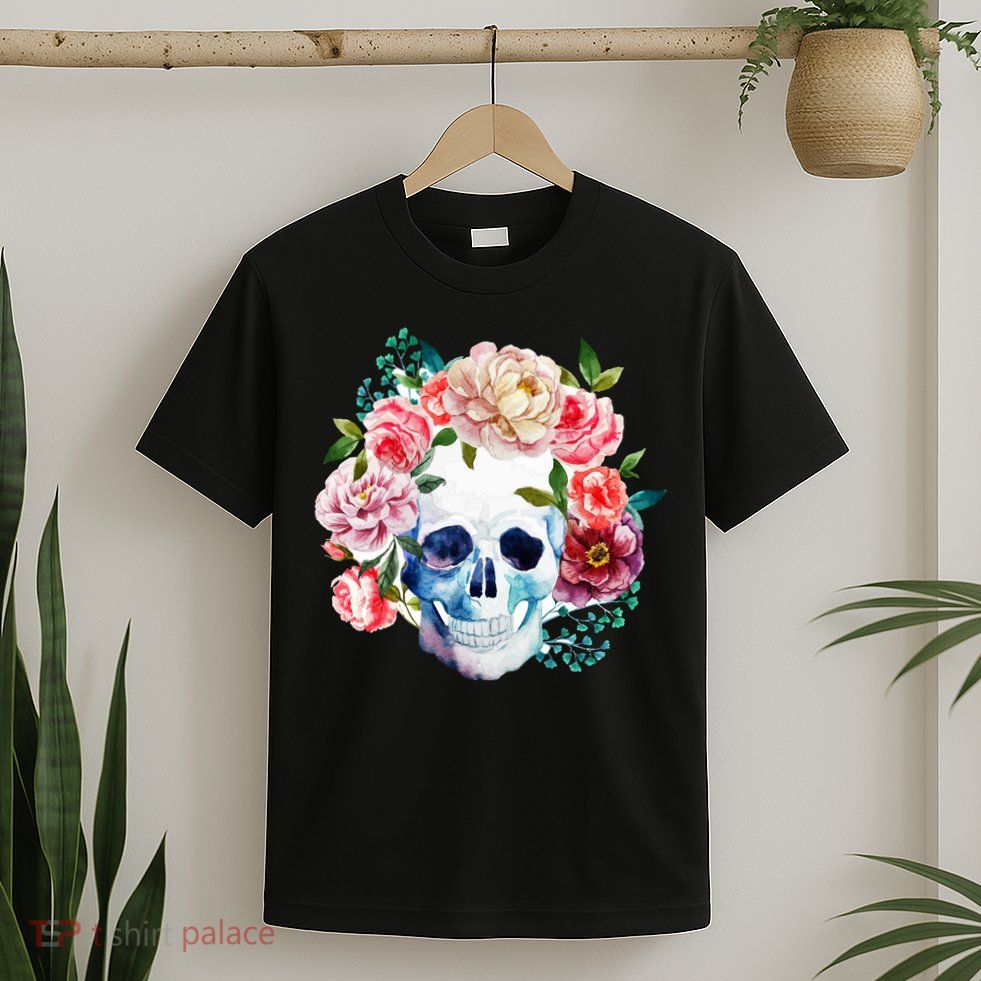 Beautiful Flower Skull T-Shirt