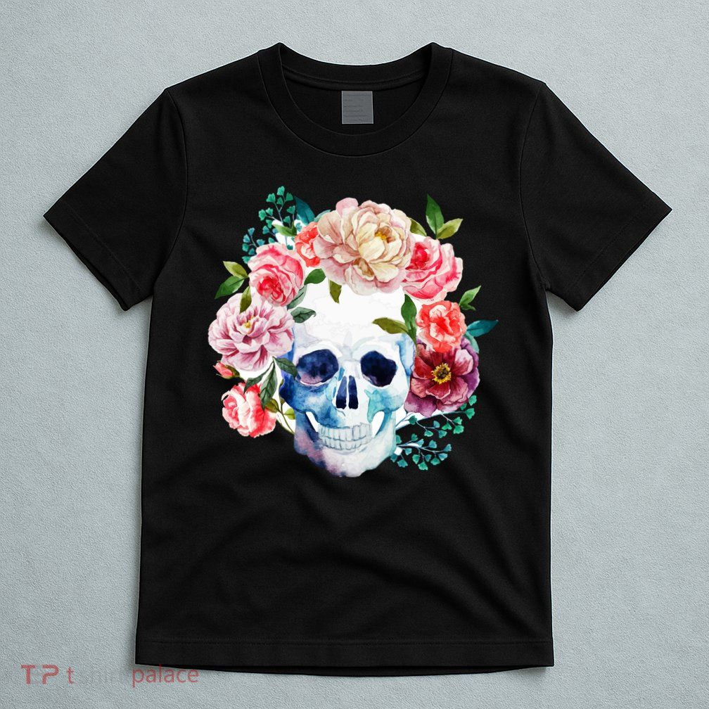 Beautiful Flower Skull T-Shirt