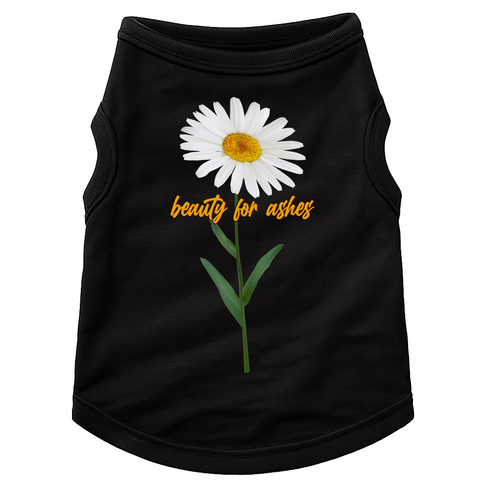 Beauty To Ashes Daisy Flower Doggie Tank