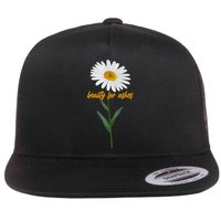Beauty To Ashes Daisy Flower Flatbill Hat