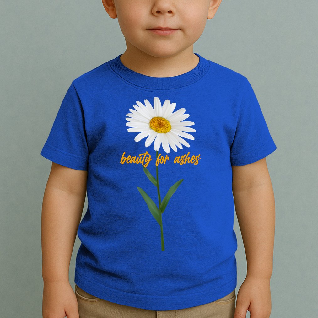 Beauty To Ashes Daisy Flower Toddler T-Shirt