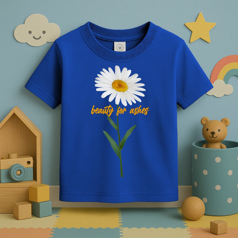 Beauty To Ashes Daisy Flower Toddler T-Shirt