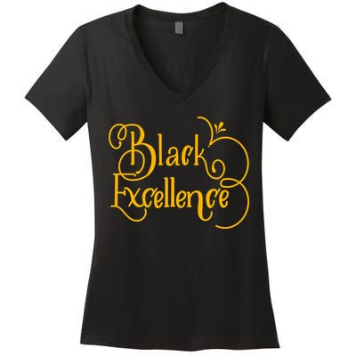 Black Excellence Women's V-Neck T-Shirt