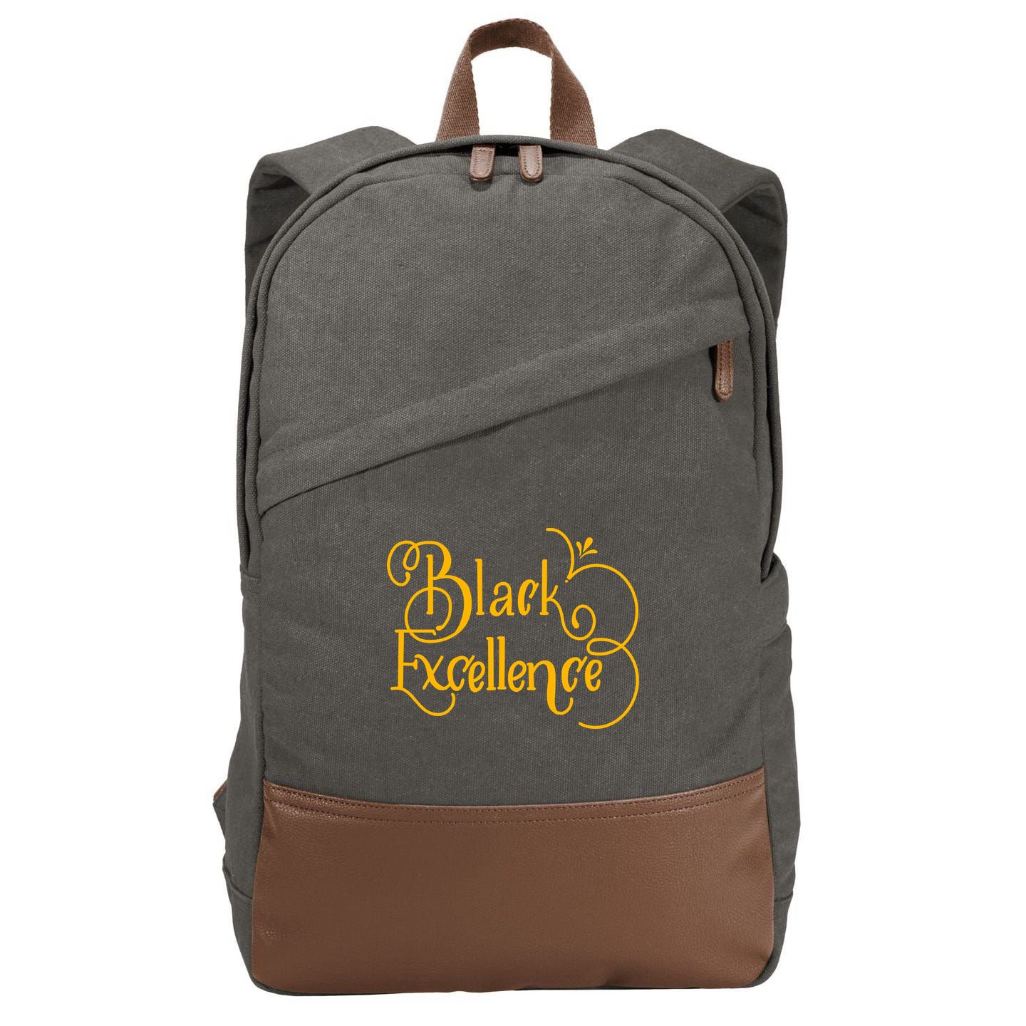 Black Excellence Cotton Canvas Backpack